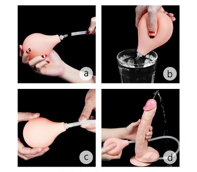 Большой фаллос Squirt Extreme Dildo с имитацией семяизвержения, 28 см, Ø 4,8 см Большой фаллос Squirt Extreme Dildo с имитацией семяизвержения, 28 см, Ø 4,8 см