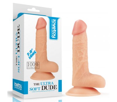 Реалистичный фаллоимитатор на присоске The Ultra Soft Dude 18 см, Ø 3,6 см Реалистичный фаллоимитатор на присоске The Ultra Soft Dude 18 см, Ø 3,6 см