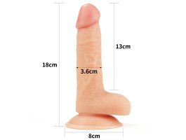 Реалистичный фаллоимитатор на присоске The Ultra Soft Dude 18 см, Ø 3,6 см-foto7