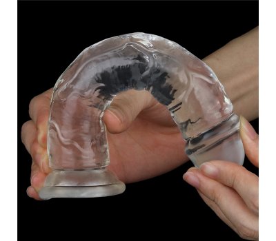 Прозрачный фаллос на присоске Clear Dildo, 18 см, Ø 3,5 см