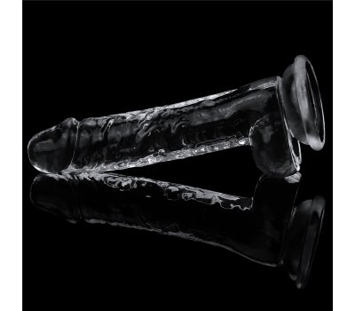 Прозрачный фаллоимитатор на присоске с мошонкой Clear Dildo, 19 см, Ø 3,5 см Прозрачный фаллоимитатор на присоске с мошонкой Clear Dildo, 19 см, Ø 3,5 см