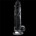 Прозрачный фаллоимитатор на присоске с мошонкой Clear Dildo, 19 см, Ø 3,5 см Прозрачный фаллоимитатор на присоске с мошонкой Clear Dildo, 19 см, Ø 3,5 см