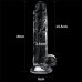 Прозрачный фаллоимитатор на присоске с мошонкой Clear Dildo, 19 см, Ø 3,5 см Прозрачный фаллоимитатор на присоске с мошонкой Clear Dildo, 19 см, Ø 3,5 см
