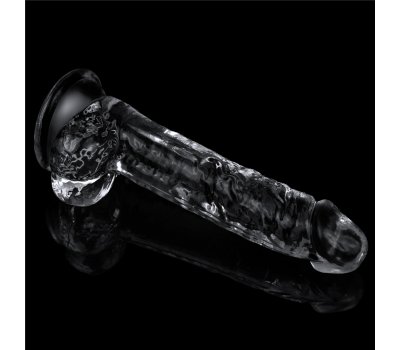 Прозрачный фаллоимитатор на присоске с мошонкой Clear Dildo, 19 см, Ø 3,5 см Прозрачный фаллоимитатор на присоске с мошонкой Clear Dildo, 19 см, Ø 3,5 см