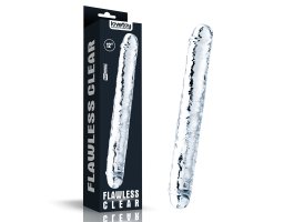 Двойной прозрачный фаллоимитатор Clear Double Dildo, 30 см, Ø 3,5 см