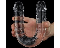 Двойной прозрачный фаллоимитатор Clear Double Dildo, 30 см, Ø 3,5 см-foto6