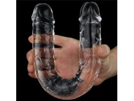 Двойной прозрачный фаллоимитатор Clear Double Dildo, 30 см, Ø 3,5 см-foto4