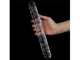 Двойной прозрачный фаллоимитатор Clear Double Dildo, 30 см, Ø 3,5 см-foto5