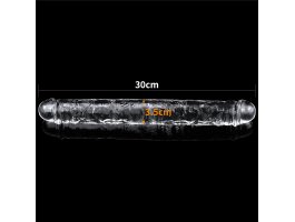 Двойной прозрачный фаллоимитатор Clear Double Dildo, 30 см, Ø 3,5 см-foto6