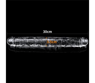 Двойной прозрачный фаллоимитатор Clear Double Dildo, 30 см, Ø 3,5 см Двойной прозрачный фаллоимитатор Clear Double Dildo, 30 см, Ø 3,5 см