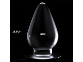 Прозрачная анальная пробка XL Clear Anal Plug, Ø 1 - 6 см-foto12