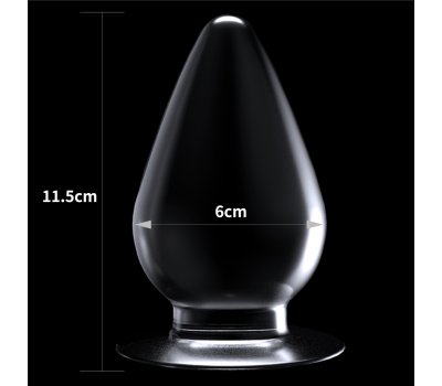 Прозрачная анальная пробка XL Clear Anal Plug, Ø 1 - 6 см Прозрачная анальная пробка XL Clear Anal Plug, Ø 1 - 6 см