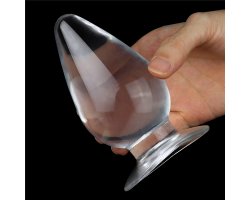 Прозрачная анальная пробка XL Clear Anal Plug, Ø 1 - 6 см-foto2