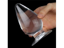 Прозрачная анальная пробка XL Clear Anal Plug, Ø 1 - 6 см-foto2