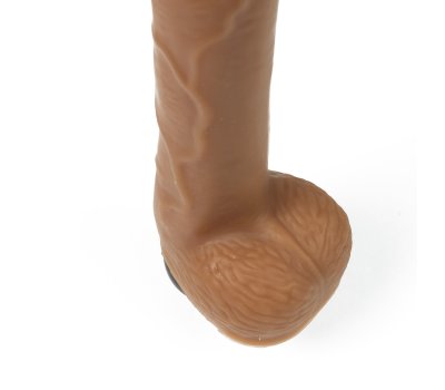 Реалистичная насадка с вибрацией для секс-машин, Ø 3,7 см, 19,3 см