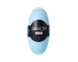 Мастурбатор яйцо Svakom «HEDY», голубой, 14 см