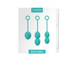 Комплект из 3-ех шариков со смещённым центром тяжести Svakom «Nova», бирюзовый-foto11