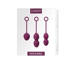 Комплект из 3-ех шариков со смещённым центром тяжести Svakom «Nova», фиолетовый-foto5