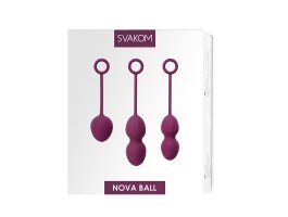 Комплект из 3-ех шариков со смещённым центром тяжести Svakom «Nova», фиолетовый-foto5