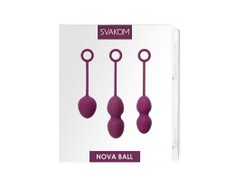 Комплект из 3-ех шариков со смещённым центром тяжести Svakom «Nova», фиолетовый-foto5