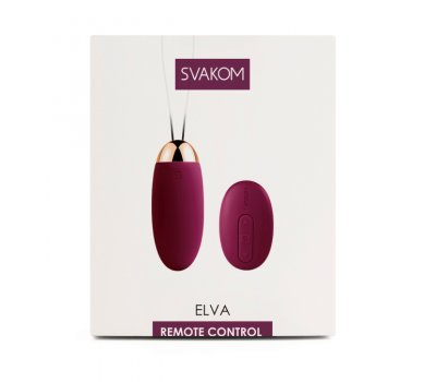 Интеллектуальное виброяйцо Svakom «Elva» с подогревом, фиолетовый, 8 см, Ø 3,4 см Интеллектуальное виброяйцо Svakom «Elva» с подогревом, фиолетовый, 8 см, Ø 3,4 см