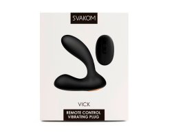 Анальный вибратор Svakom «Vick» с пультом дистанционного управления, черный, 10 см, Ø 2,6 см-foto6