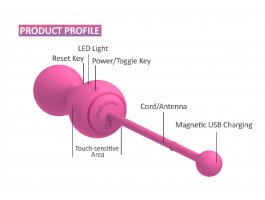 Тренажер Кегеля Magic Motion «Kegel Master» версия 2.0 с управлением через смартфон, розовый, Ø 3,5 см-foto3