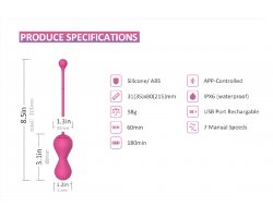 Тренажер Кегеля Magic Motion «Kegel Master» версия 2.0 с управлением через смартфон, розовый, Ø 3,5 см-foto6