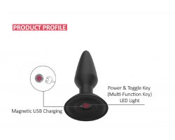 Анальная вибропробка Magic Motion «Equinox» с управлением через смартфон, черная, Ø 3,5 см-foto11