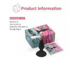 Анальная вибропробка Magic Motion «Equinox» с управлением через смартфон, черная, Ø 3,5 см-foto8
