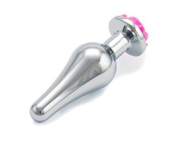 Серебристая пробка с розовой розой S, Ø 3,2 см, 10,2 см-foto2