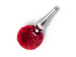 Пробка с малиновым хвостиком кролика Silver L, Ø 3,8 см Пробка с малиновым хвостиком кролика Silver L, Ø 3,8 см