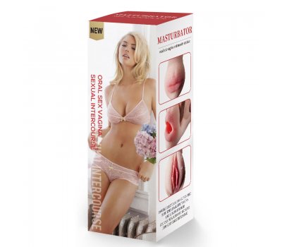 Мастурбатор 2 в 1 Vagina-Oral sex with teeth Мастурбатор 2 в 1 Vagina-Oral sex with teeth