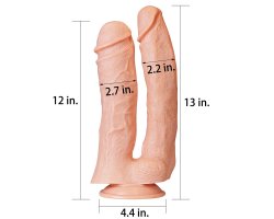 Двойной фаллоимитатор для фистинга, 30-33 см, Ø 5,5 - 6,8 см-foto11