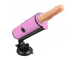 Розовая портативная секс-машина Х1