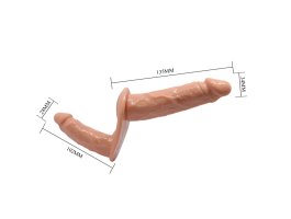 Двусторонний страпон на трусиках, телесный-foto5