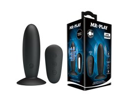 Анальная пробка «Mr.Play» с дистанционным пультом и 12 режимами вибрации