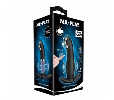 Вибростимулятор простаты «Mr.Play» с волновым эффектом перезаряжаемый Вибростимулятор простаты «Mr.Play» с волновым эффектом перезаряжаемый