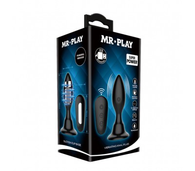 Анальная пробка «Mr.Play» с вибрацией и дистанционным управлением Анальная пробка «Mr.Play» с вибрацией и дистанционным управлением