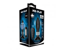 Анальная пробка «Mr.Play» с вибрацией и ротацией с беспроводным управлением-foto4