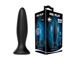 Анальная втулка «Mr.Play» с вибрацией, 12,8 см, Ø 3,1 см Анальная втулка «Mr.Play» с вибрацией, 12,8 см, Ø 3,1 см