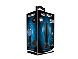 Анальная втулка «Mr.Play» с вибрацией, 12,8 см, Ø 3,1 см-foto4