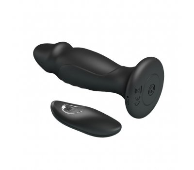 Рельефный анальный стимулятор «Mr.Play» с вибрацией и дистанционным управлением Рельефный анальный стимулятор «Mr.Play» с вибрацией и дистанционным управлением