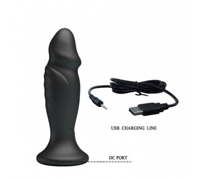 Рельефный анальный стимулятор «Mr.Play» с вибрацией и дистанционным управлением Рельефный анальный стимулятор «Mr.Play» с вибрацией и дистанционным управлением