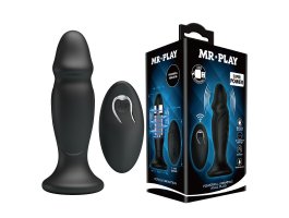 Рельефный анальный стимулятор «Mr.Play» с вибрацией и дистанционным управлением