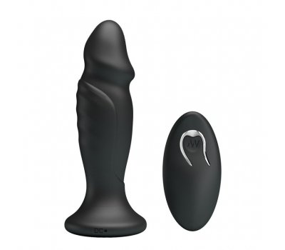 Рельефный анальный стимулятор «Mr.Play» с вибрацией и дистанционным управлением Рельефный анальный стимулятор «Mr.Play» с вибрацией и дистанционным управлением