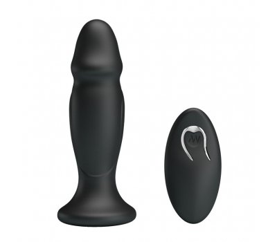 Рельефный анальный стимулятор «Mr.Play» с вибрацией и дистанционным управлением Рельефный анальный стимулятор «Mr.Play» с вибрацией и дистанционным управлением