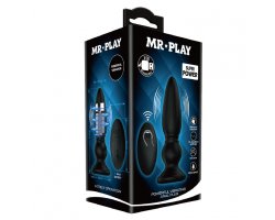 Рельефная анальная пробка «Mr.Play» с вибрацией и дистанционным управлением-foto6
