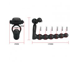 Насадка для двойного проникновения с виброкольцом «Hercules» Ø 1,8 - 2,5 см-foto6