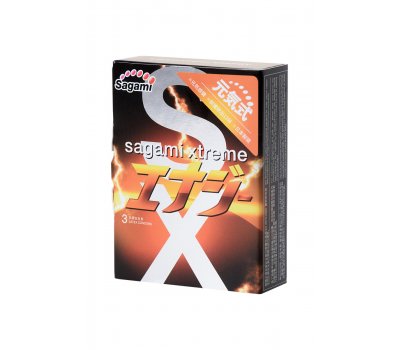 Ароматизированные латексные презервативы  Sagami Xtreme Energy, №3 Ароматизированные латексные презервативы  Sagami Xtreme Energy, №3